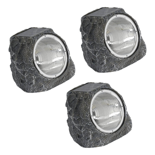 Eglo LED Solarleuchte Stazzone 12-flammig 12x 0,06W IP44 Grau 13,5x11cm 48505