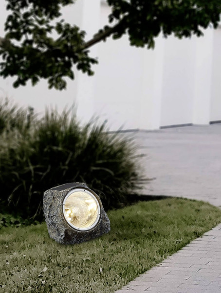Eglo LED Solarleuchte Stazzone 12-flammig 12x 0,06W IP44 Grau 13,5x11cm 48505