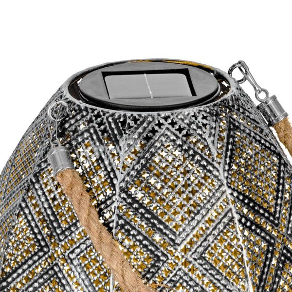 Eglo 48958 Z_SOLAR LED Tischleuchte 1x0,03W Ø220mm Silber-Antik warmweiss