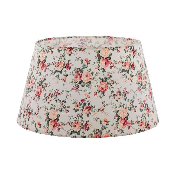 Eglo 49584 1+1 Vintage Schirm weiss mit blumendekor 40cm