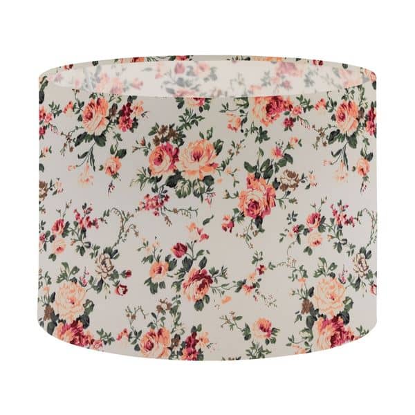 Eglo 49596 1+1 Vintage Schirm weiss mit blumendekor 25cm