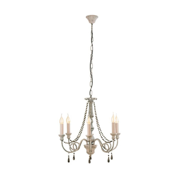 Eglo 49752 Colchester Pendelleuchte 6x E14 taupe antik