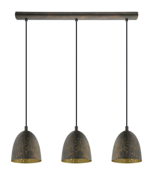 Eglo 49871 Safi Hängeleuchte 3x E27 braun gold