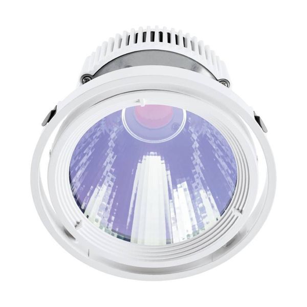 Eglo 61439 FERRONEGO IN 111 LED 3-Phasen-Schienen Strahler 36,5W 40° Ø138mm Weiss Irisierend Neutralweiss