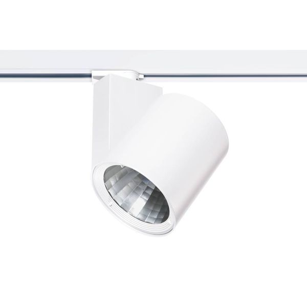 Eglo 61458 FERRONEGO 111 LED 3-Phasen-Schienen Strahler 36,5W Ø120mm Weiss Irisierend Neutralweiss