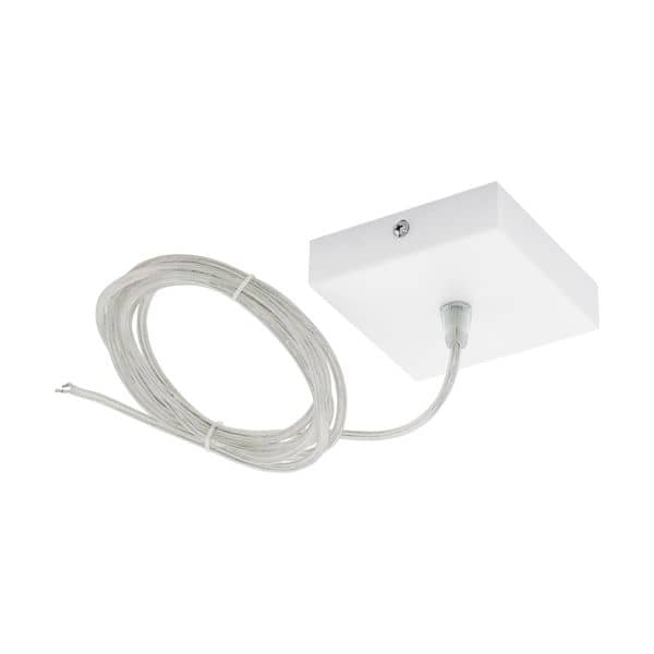 Eglo 61489 Baldachin mit Kabel Stahl Weiss