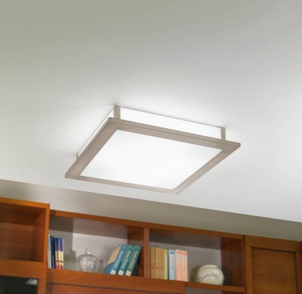 Eglo 61506 AURIGA PRO LED Deckenleuchte 18W 300x300mm Nickel-Matt Weiss Neutralweiss