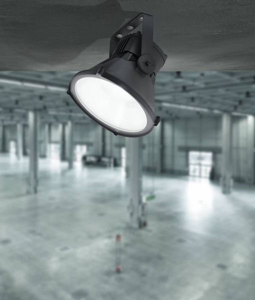 Eglo 64828 CAPANO LED Strahler 120W Ø395mm Anthrazit Tageslichtweiss IP65