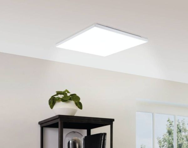 Eglo 75614 CALEMAR LED Wand-/Deckenleuchte 19W 437x437mm Weiss Neutralweiss