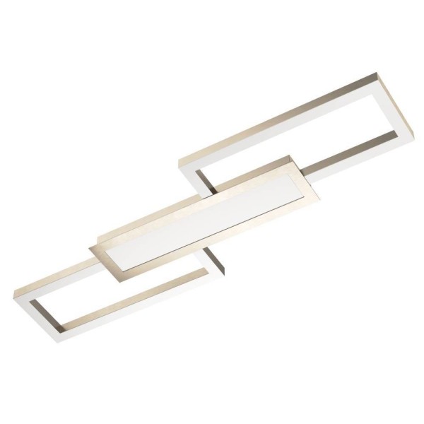 Eglo 75638 FOMENTO LED Wand-/Deckenleuchte 37W 780x260mm Nickel-Matt Weiss Fernbedienung Steuerbare Lichtfarbe Dimmbar