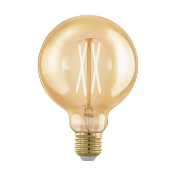 EGLO Vintage Gold E27 LED Globe Lampe G95 4W 1700K extra-warmweiss