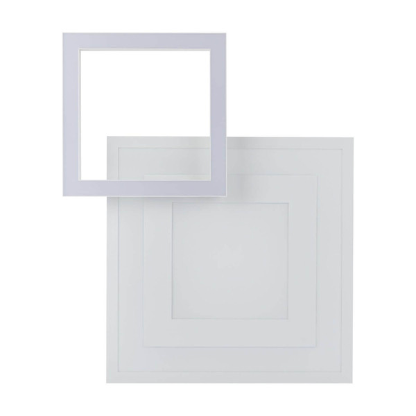 Eglo LED Deckenleuchte Savatarila-Z Smart dimmbar 21,6W RGB CCT warm-/tageslichtweiss 2700-6500K Zigbee Weiss Stahl 45x45cm 900023