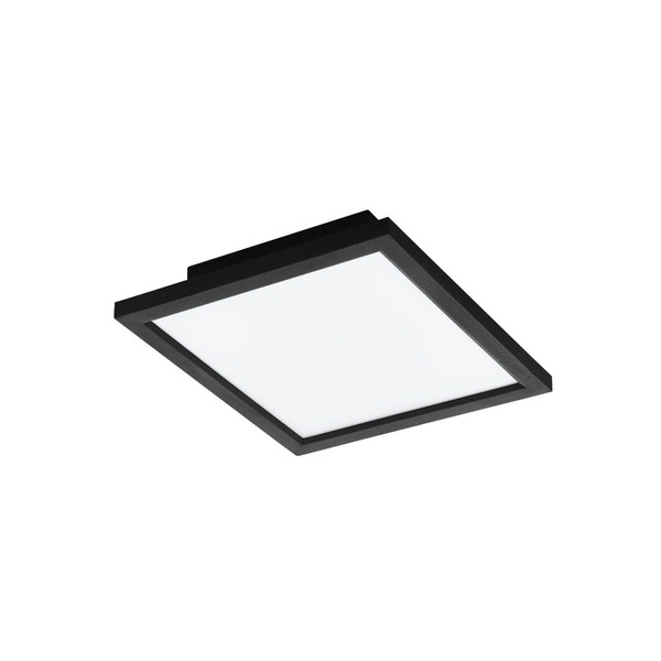 Eglo LED Deckenleuchte Salobrena-Z Smart dimmbar 15,3W CCT warm-/tageslichtweiss 2700-6500K Zigbee Schwarz Aluminium 30x30cm 900049