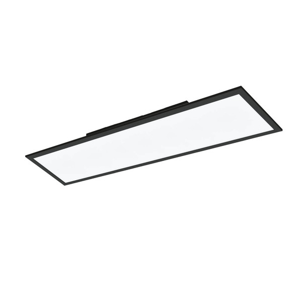Eglo LED Deckenleuchte Salobrena-Z Smart dimmbar 33,5W CCT warm-/tageslichtweiss 2700-6500K Zigbee Schwarz Aluminium 120x30cm 900053