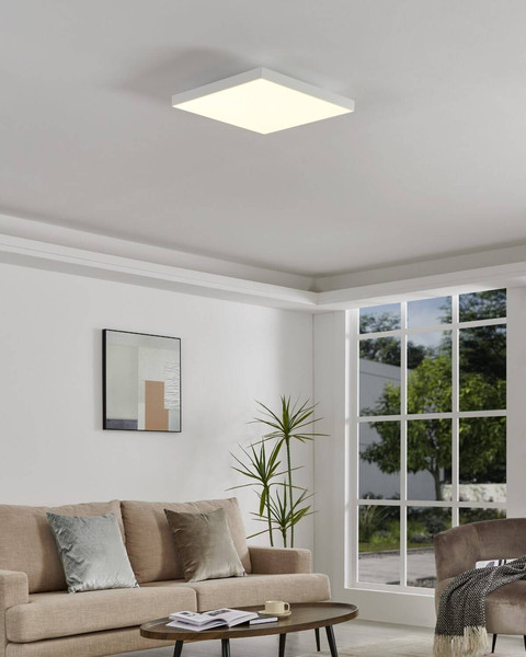 Eglo LED Deckenleuchte Turcona-Z Smart 6-flammig dimmbar 6x 3,8W RGB CCT warm-/tageslichtweiss 2700-6500K Zigbee Weiss Stahl Aluminium 45x45cm 900058