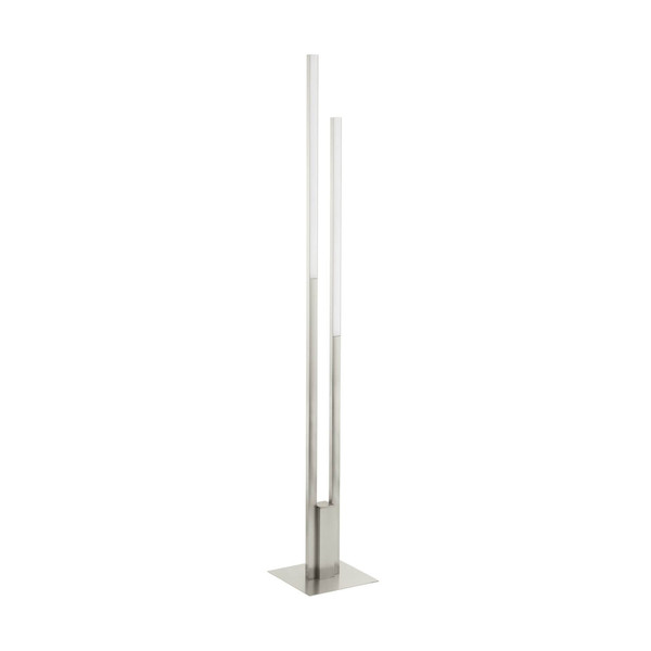Eglo LED Stehleuchte Fraioli-Z Smart 2-flammig dimmbar 2x 17W RGB CCT warm-/tageslichtweiss 2700-6500K Zigbee Nickel-matt Aluminium 175,5cm 900078