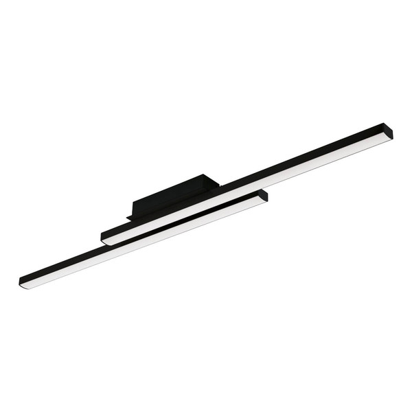Eglo LED Deckenleuchte Fraioli-Z Smart 2-flammig dimmbar 2x 17W RGB CCT warm-/tageslichtweiss 2700-6500K Zigbee Schwarz Aluminium 105,5x12cm 900079