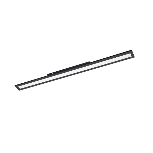 Eglo LED Deckenleuchte Salobrena-Z Smart dimmbar 33,5W CCT warm-/tageslichtweiss 2700-6500K Zigbee Schwarz Aluminium Stahl 120x10cm 900095