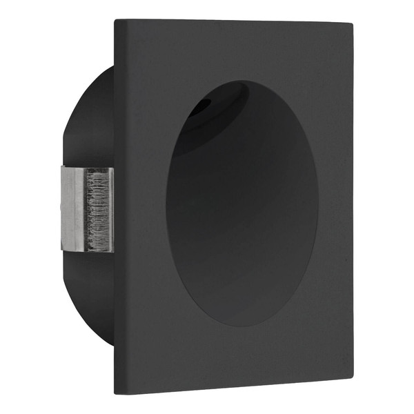 Eglo LED Einbauspot Zarate 2W warmweiss 3000K Schwarz Aluguss 8x8cm 900251