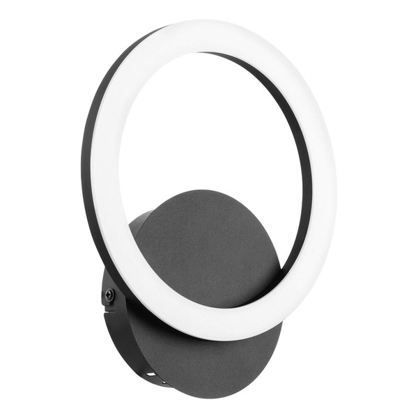 Eglo LED Wandleuchte Parrapos-Z Smart dimmbar 6,8W CCT warm-/tageslichtweiss 2700-6500K Zigbee Schwarz Stahl 24x20cm 900324