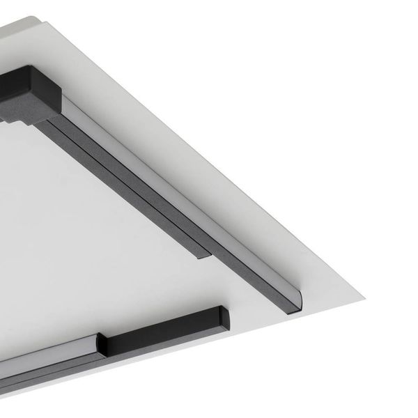 Eglo 900329 ZAMPOTE LED Deckenleuchte 25W 380x380mm Weiss Schwarz 3-step dimming warmweiss dimmbar