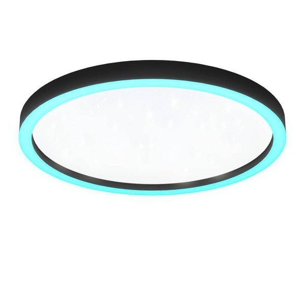 Eglo 900412 MONTEMORELOS-Z LED Deckenleuchte 34,5W Ø570mm Schwarz Weiss steuerbare Lichtfarbe dimmbar