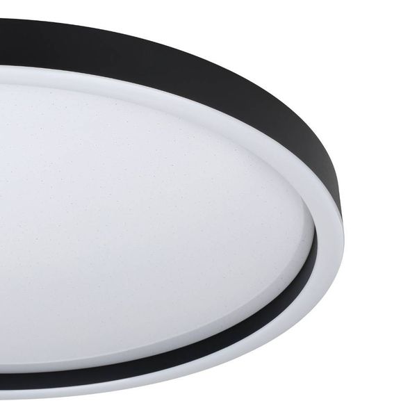 Eglo 900412 MONTEMORELOS-Z LED Deckenleuchte 34,5W Ø570mm Schwarz Weiss steuerbare Lichtfarbe dimmbar