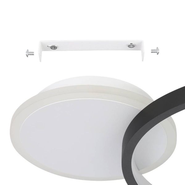 Eglo 900421 GAFARES LED Deckenleuchte 15W 405x290mm Schwarz Weiss steuerbare Lichtfarbe dimmbar