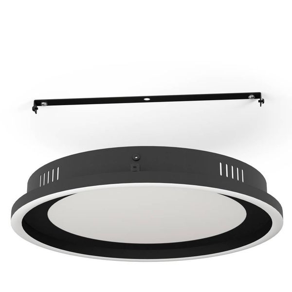 Eglo 900601 CALAGRANO LED Deckenleuchte 11,5W, 10W Ø380mm Schwarz Weiss Fernbedienung steuerbare Lichtfarbe dimmbar