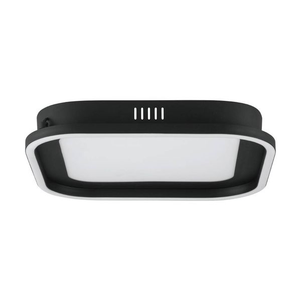 Eglo 900602 CALAGRANO LED Deckenleuchte 11W, 10W 375x375mm Schwarz Weiss Fernbedienung steuerbare Lichtfarbe dimmbar