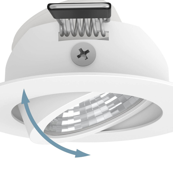 Eglo LED Einbauspot Saliceto 3-flammig dimmbar 3x 4,8W warmweiss 2700K Weiss Aluminium Ø9cm 900745