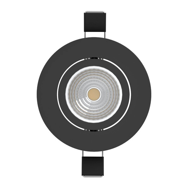 Eglo LED Einbauspot Saliceto 3-flammig dimmbar 3x 4,8W warmweiss 2700K Schwarz Aluminium Ø9cm 900747