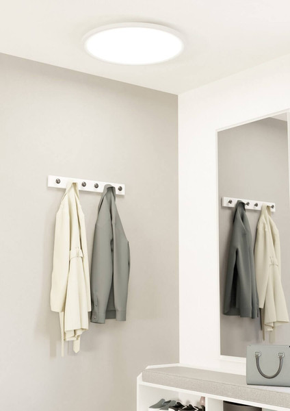 Eglo LED Deckenleuchte Sarsina-Z Smart dimmbar 41W CCT warm-/tageslichtweiss 2700-6500K Zigbee Weiss Aluminium Stahl Ø60cm 900759