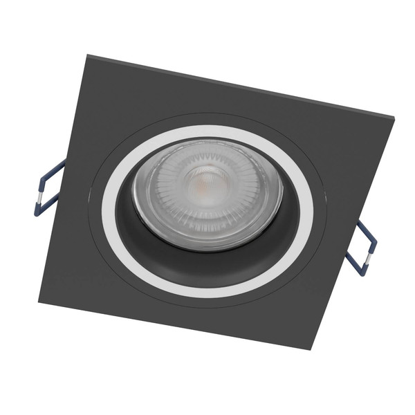 Eglo LED Spot Carosso-Z Smart dimmbar 4,7W RGB CCT warm-/tageslichtweiss 2700-6500K Zigbee Schwarz Aluminium 9x9cm 900763