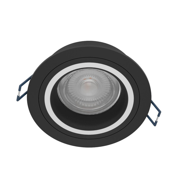 Eglo LED Spot Carosso-Z Smart dimmbar 4,7W RGB CCT warm-/tageslichtweiss 2700-6500K Zigbee Schwarz Aluminium Ø9cm 900764