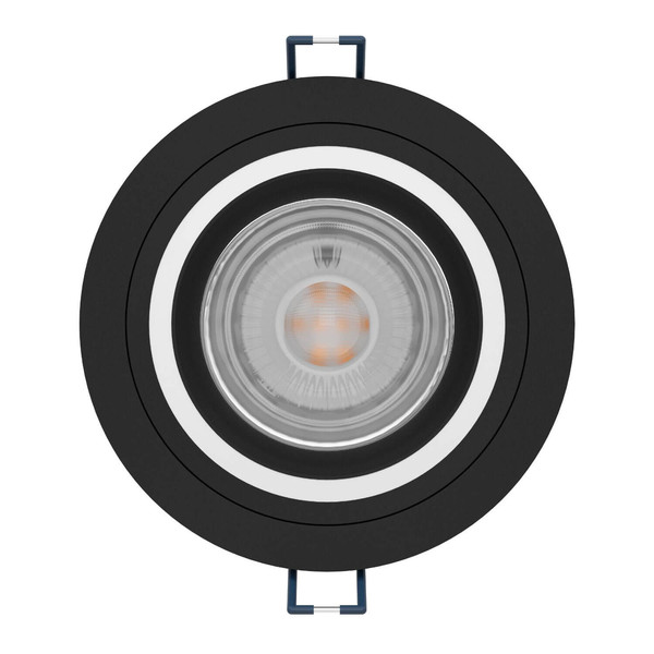 Eglo LED Spot Carosso-Z Smart dimmbar 4,7W RGB CCT warm-/tageslichtweiss 2700-6500K Zigbee Schwarz Aluminium Ø9cm 900764