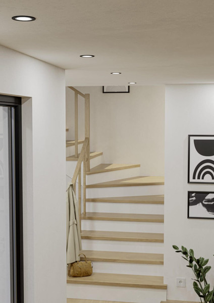 Eglo LED Spot Carosso-Z Smart dimmbar 4,7W RGB CCT warm-/tageslichtweiss 2700-6500K Zigbee Schwarz Aluminium Ø9cm 900764