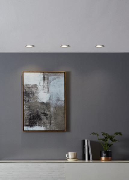 Eglo LED Spot Carosso-Z Smart dimmbar 4,7W RGB CCT warm-/tageslichtweiss 2700-6500K Zigbee Weiss Aluminium Ø9cm 900766