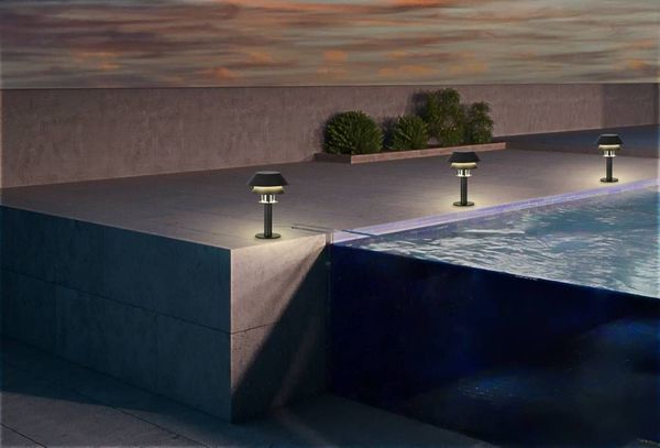 Eglo 900802 CHIAPPERA E27 Außen-Stehleuchte Sockel Ø220mm Schwarz Weiss IP65