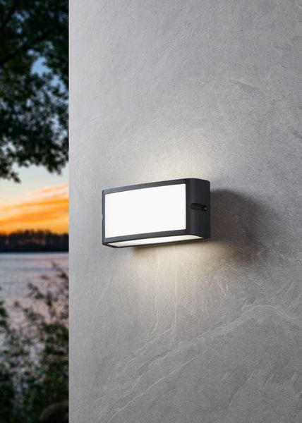 Eglo 900808 CAMARDA LED Außen-Wand-/Deckenleuchte 10,5W Anthrazit Weiss Neutralweiss IP54