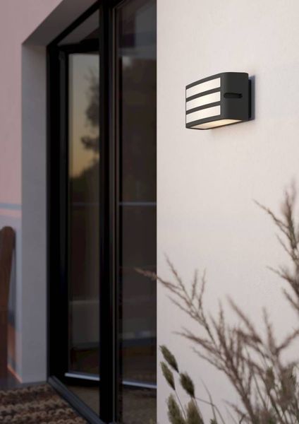 Eglo 900811 CAMARDA E27 Außen-Wand-/Deckenleuchte Anthrazit Weiss IP54