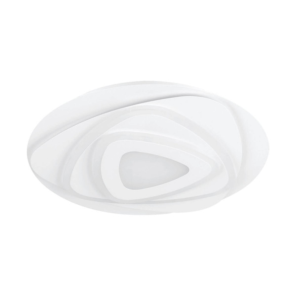 Eglo LED Deckenleuchte Palagiano 21W neutralweiss 4000K Weiss Satiniert Stahl Ø38cm 900864