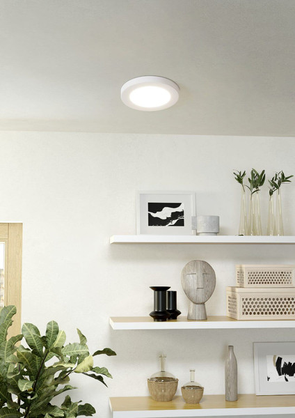 Eglo LED Einbauspot Fueva Flex 5,5W warmweiss 3000K Weiss Aluminium Ø12cm 900932