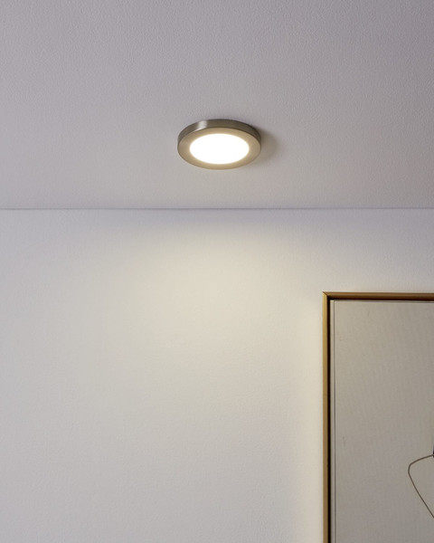 Eglo LED Einbauspot Fueva Flex 5,5W neutralweiss 4000K Nickel-matt Aluminium Ø12cm 900936
