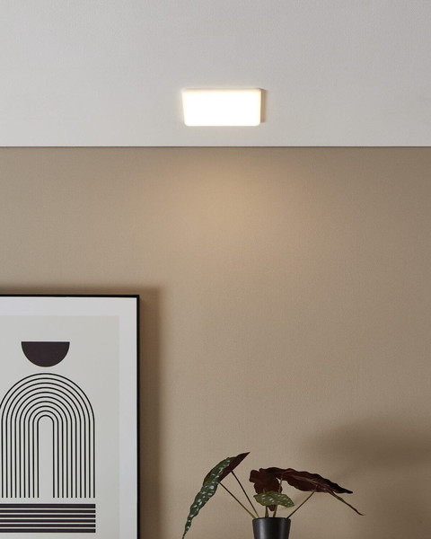 Eglo LED Einbauspot Rapita 11,5W warmweiss 3000K IP65 Weiss Aluminium 15,5x15,5cm 900968