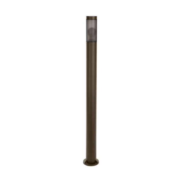 Eglo Außen-Stehleuchte Helsinki E27 Bewegungsmelder IP44 Rostbraun Schwarz-transparent Edelstahl mit Sensor 110cm 900987