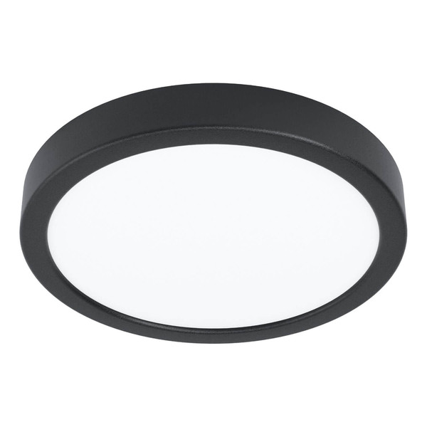 Eglo LED Aufbauleuchte Fueva 5 17W warmweiss 3000K Bewegungsmelder Schwarz Stahl mit Sensor Ø21cm 901013