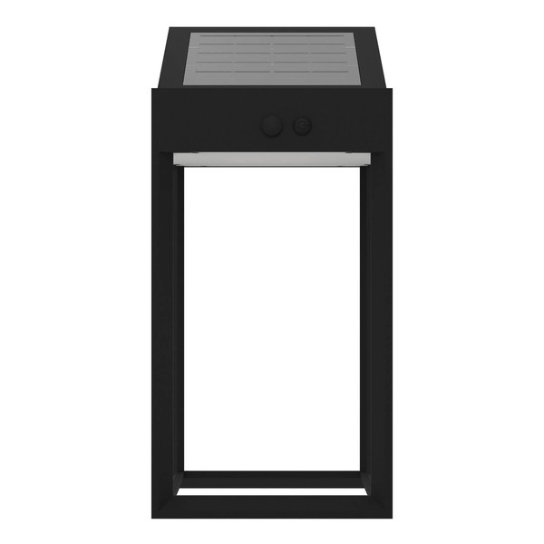 Eglo LED Solar-Wandleuchte Suzzara 6,5W neutralweiss 4000K Bewegungsmelder IP44 Schwarz mit Sensor 25x14cm 901083