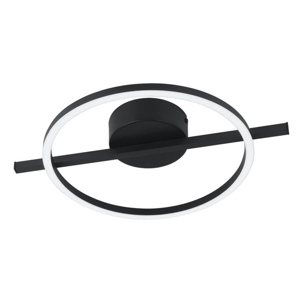 Eglo LED Deckenleuchte Amandolo dimmbar 17W RGB CCT warm-/tageslichtweiss 2700-6500K Schwarz Aluminium Stahl 40x30cm 901113