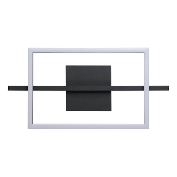 Eglo LED Deckenleuchte Amandolo dimmbar 17W RGB CCT warm-/tageslichtweiss 2700-6500K Schwarz Aluminium Stahl 40x20cm 901115
